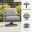 Fauteuil pivotant d'extérieur avec coussin North Island