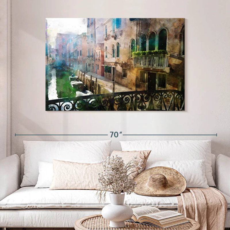 Canal de Venise, H 32 po x l 48 po