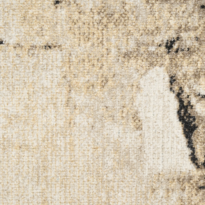 17 Stories Weiler Machine Washable Mocha Modern Indoor Rug, Runner 2' x 6'