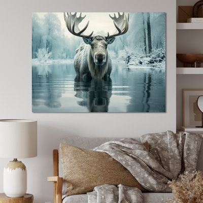 " Blue Blue Moose Arctic Reflection "