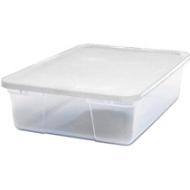 Homz 6610BKTS.10 10 Gallon Durable Molded Plastic Storage Bin With Secure  Lid & Reviews