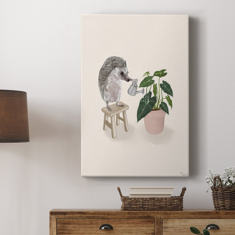 Happy Garden II - Cavas enveloppés de galerie, H 12 po x l 8 po