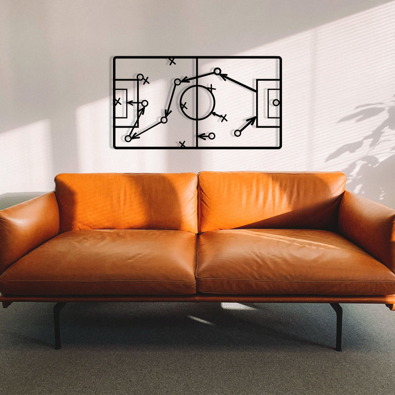 Stylish Decorative Metal Wall Accessory, Black, 26.8 x 15.0 inches | 100% Metal Construction, Thickness: 0.05 inches | Perfect for Home Décor, Office Spaces & Modern Interiors, Durable and Eye-Catching Design