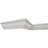WM45 - 4 1/4 in. H x 3 1/4 in. P x 5 1/4 in. F x 96 in. L, TrueCraft PVC Crown Moulding, White