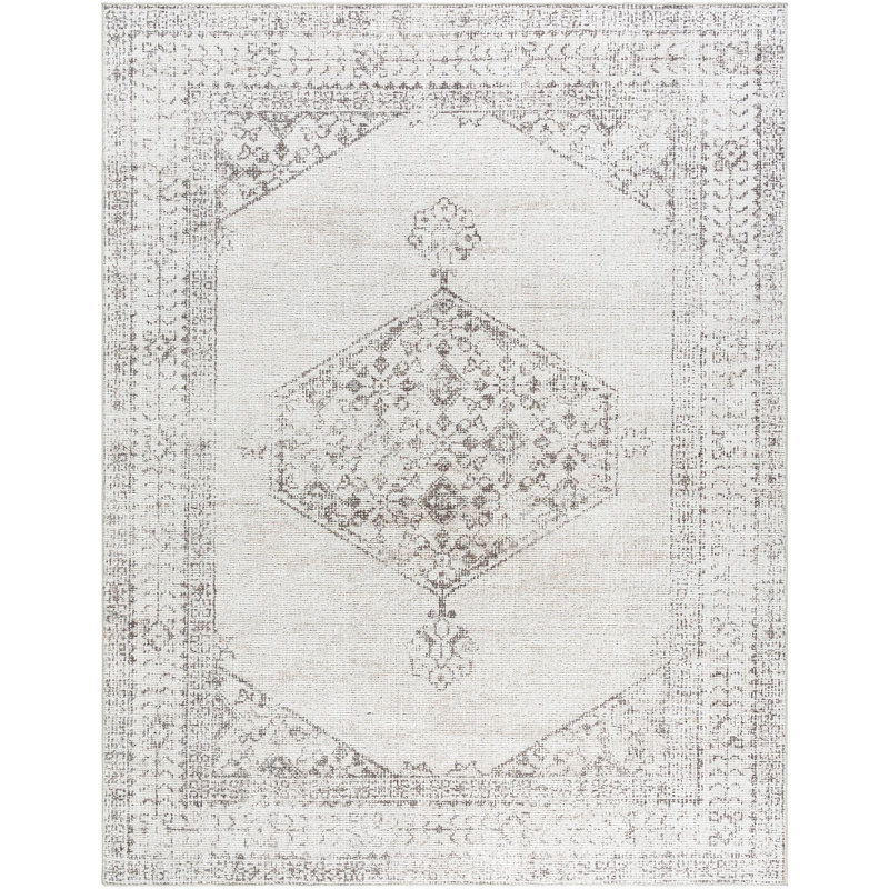 Our PNW Home x Livabliss Vintage Traditional Oriental Boho Tan Cream Area Rug, Rectangle 10' x 14'
