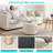 Stuffed Round Corduroy Pouf Ottoman, Shredded Foam Filled Footrest With Non-Slip Rubber Grips, Soft Fluffy & Easy To Move, Versatile Footstool For Couch-509464116