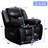 Set of 2 Faux Leather 360° Swivel Rocker Recliner Chairs, Overstuffed Manual Adjustable Reclining Single Sofa with Side Storage Pocket, Ergonomic Lounge Chairs for Living Room Bedroom Home Theater-105706615