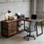 Bureau de travail spacieux, bureau d'ordinateur, bureau en L