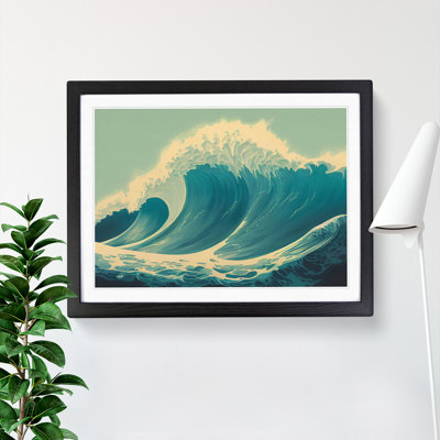 Awesome Ocean Wave - Framed Print