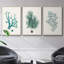 Antique Coastal Coral IV, impression sur toile 3 pièces-91887665-91887666