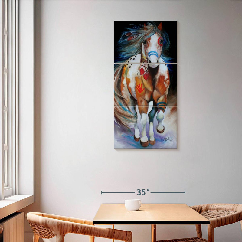 Indian War Horse Running