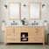 72" Burfield Double Bathroom Vanity Set with Oval Undermount Sinks