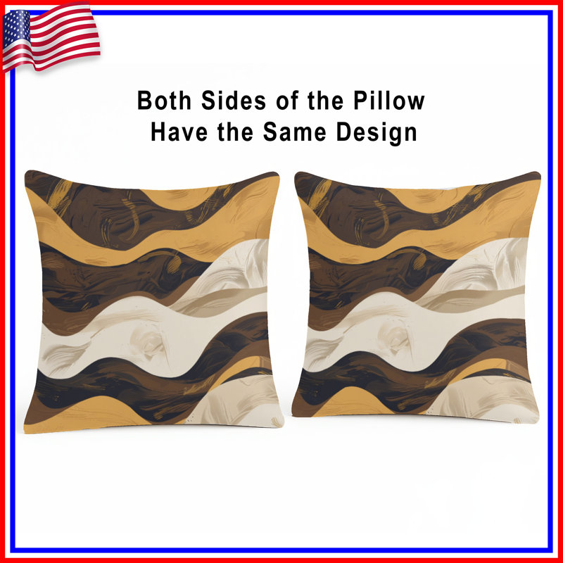 Coussins Wavy Earthy, 20 po x 20 po