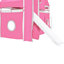 Lit mezzanine simple rose avec tente et tour, fait de pin massif, - Style de conception, construction spacieuse sous la taille, fenêtre inspirée, espace semi-fermé