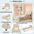 Upholstered Daybed With Classic Stripe Shaped Headboard-596423776