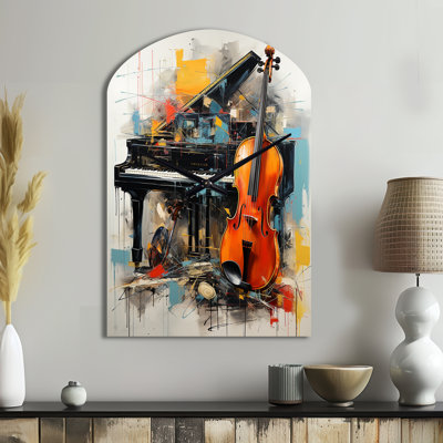 «Music Dynamic Ballad Bold» - Horloge murale en métal