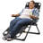 Petulah Outdoor Folding Lounge Chair Recliner, Extra Wide Reclining Chair with Adjustable Backrest-476170917
