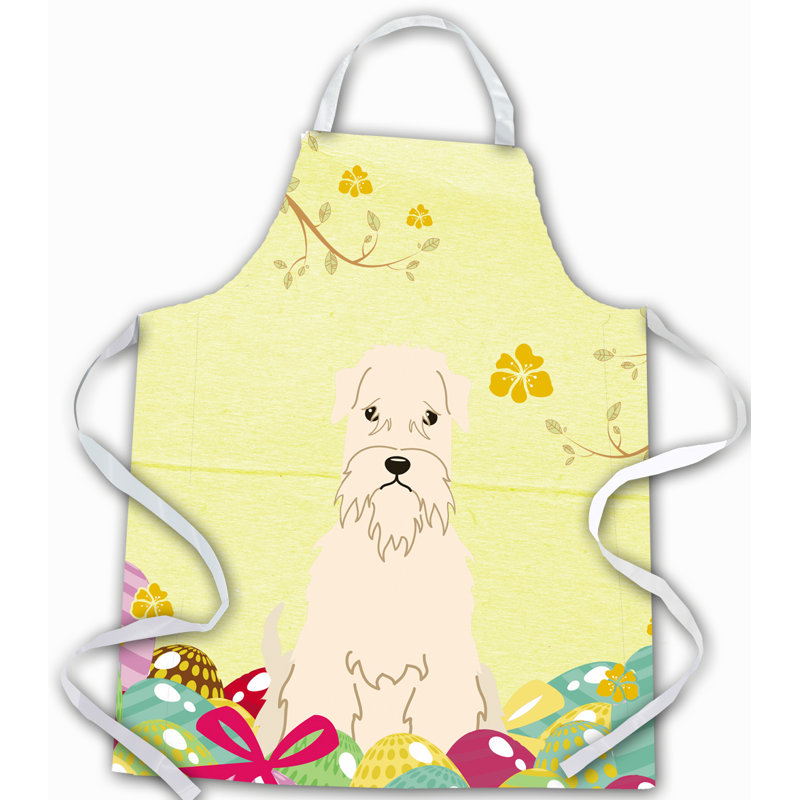 Tablier œufs de pâques, Jaune / crème, Terrier irlandais à poil doux