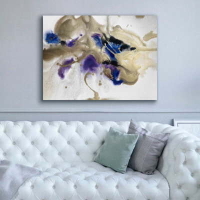 "Or à l'aquarelle bleue abstraite 2" par Irena Orlov