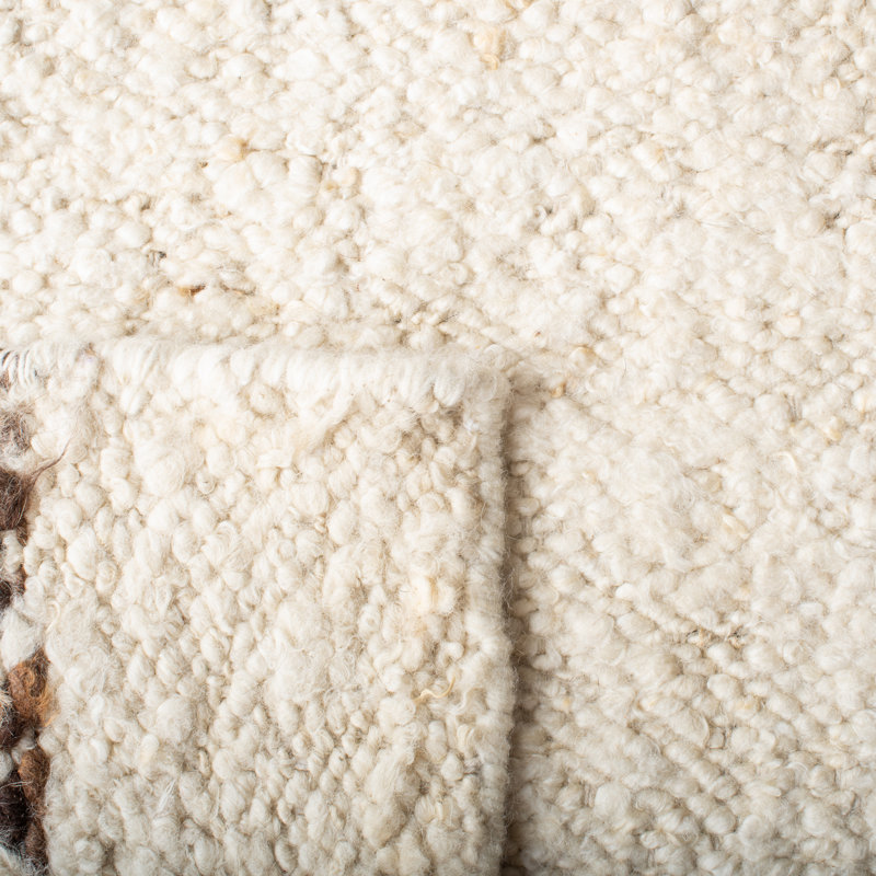 Natura Handwoven Wool and Cotton Rug, Square 6'