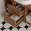 Meuble-lavabo mural moderne avec lavabo ovale en céramique, armoire flottante en bois massif à plusieurs couches, tiroirs à fermeture en douceur et tablette ouverte-211877386-211877389