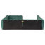 Lit de plancher en velours-129681136