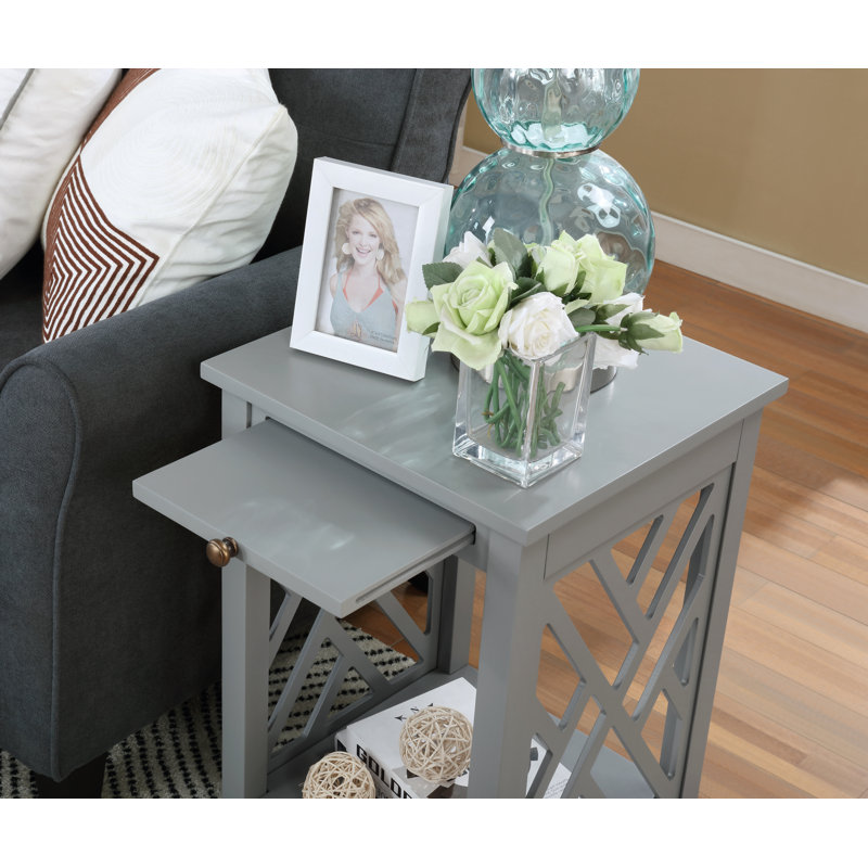 Lund 3 Piece Coffee Table Set, Grey