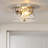 Alixandra 2-Light Flush Mount Ceiling Light With Clear Hammered Glass-295452047-284434478