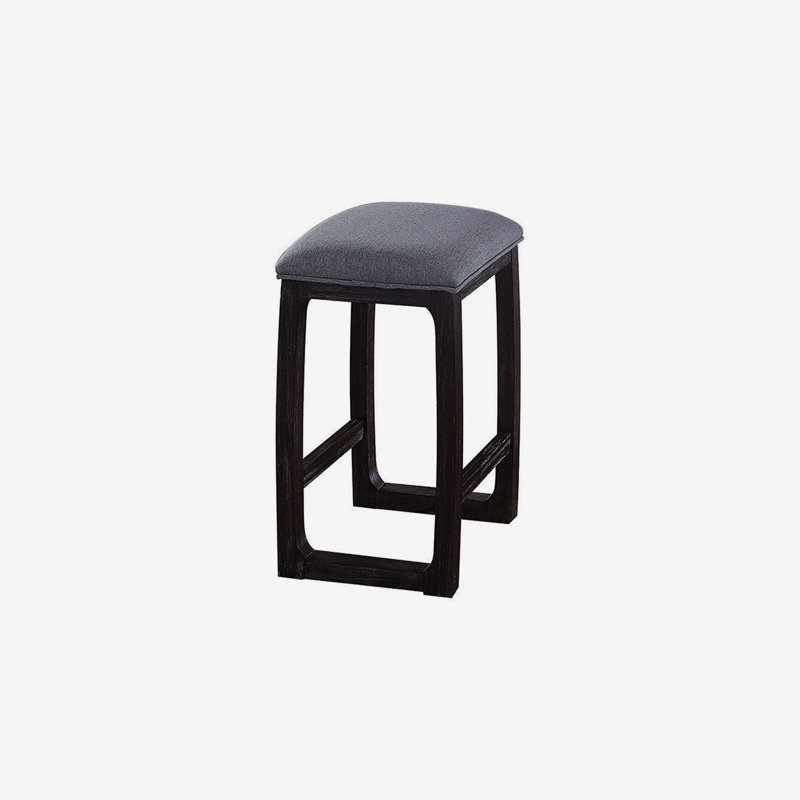 Razo Fabric & Weathered Espresso Counter Height Stool