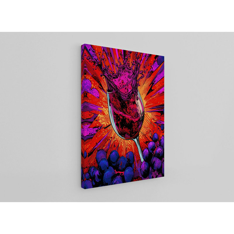 Peinture décorative sur toile, H 27,6 po x l 19,7 po