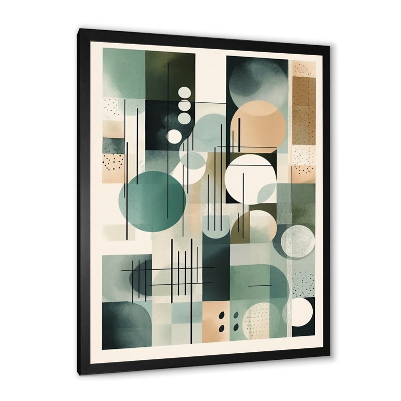 Décoration murale verte et noire minimalisme Quiet Profondeurs I - Minimalisme, H 40 po x l 30 po x P 1,5 po