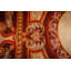 1850s Antique Ivory Neoclassical Floral Aubusson Flatwoven Wool Square Tapestry
