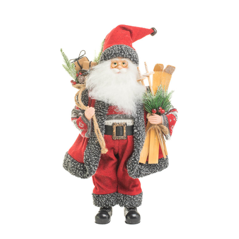 Père Noël nordique rouge