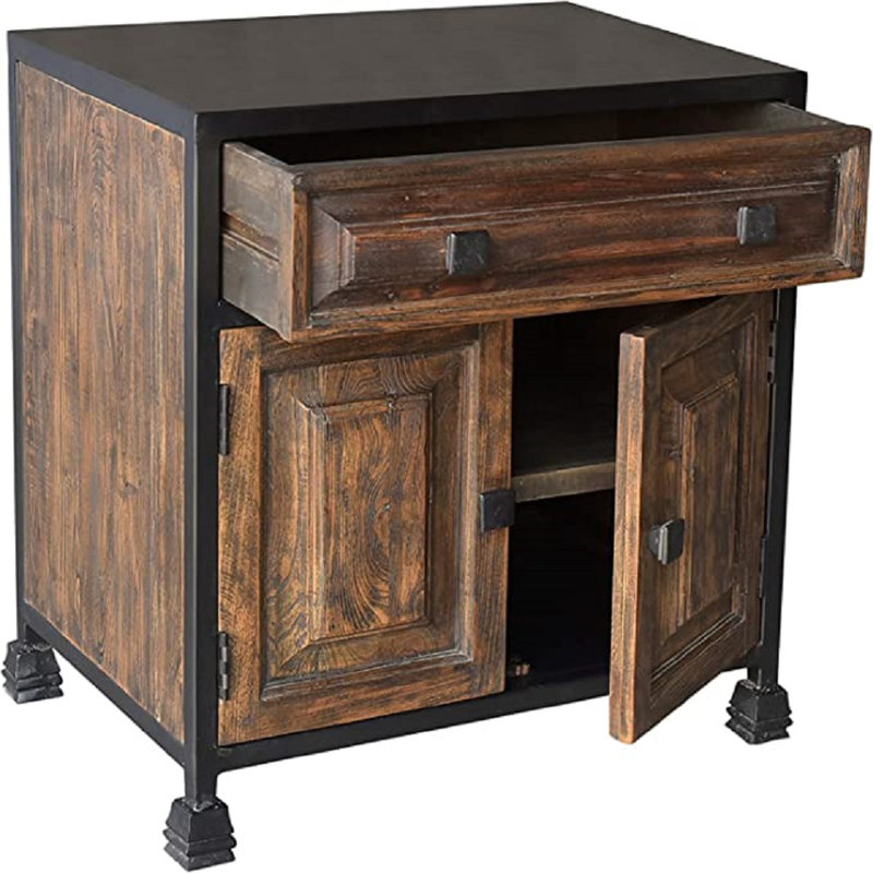 Table de chevet en bois massif