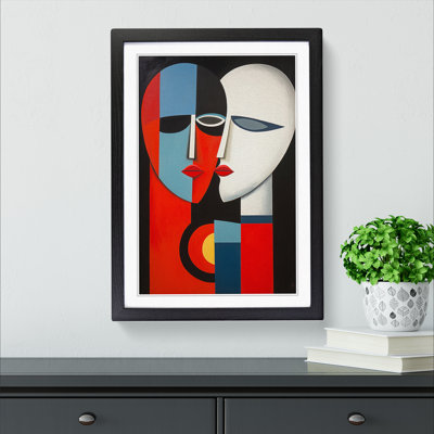 Two Men In Love Constructivism No.2 - Single Picture Frame Print on Wood
