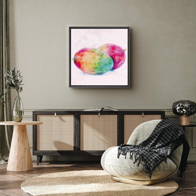 Food And Beverages " Rainbow Mangos Fruit ", 16" H x 16" W