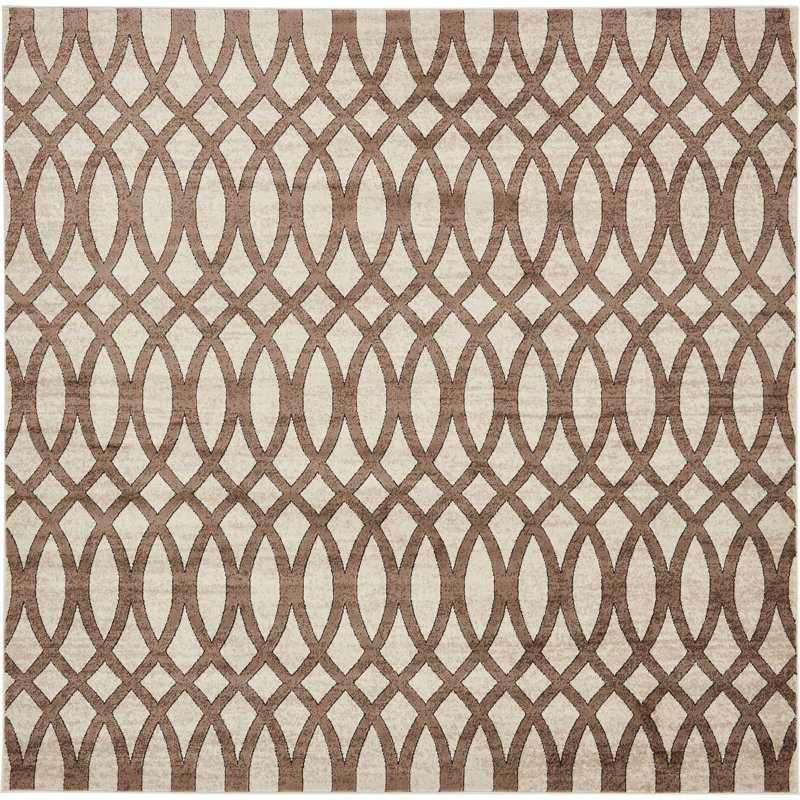 Emigdio Abstract Indoor Rug, Square 8'