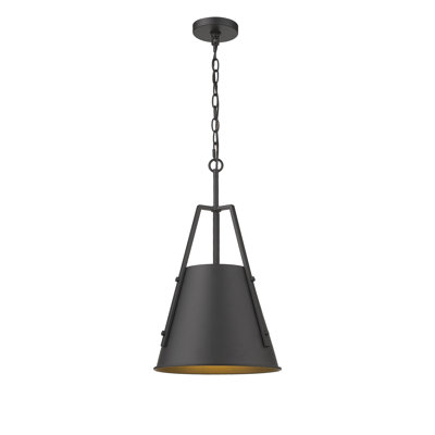 Luminaire suspendu conique 1 lumière