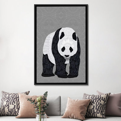 « papa panda », impression sur toile tendue