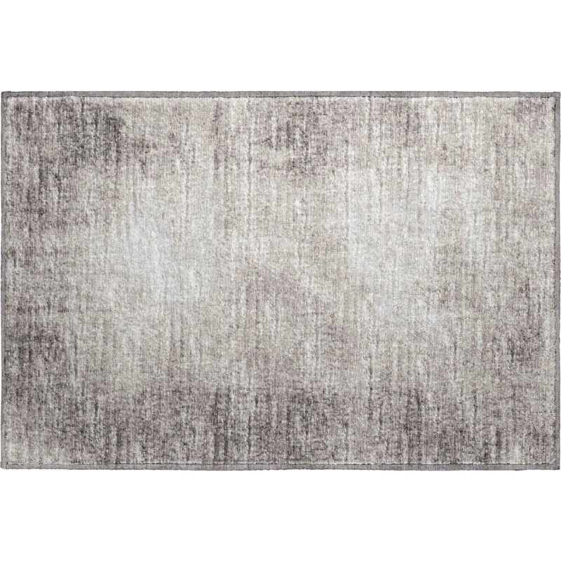 Premium Machine Washable Mayfield Mocha Rug, Rectangle 1'8" x 2'6"