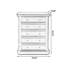 Armoire d'appoint en bois massif brun noisette