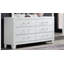 Commode 6 tiroirs avec quincaillerie en acrylique