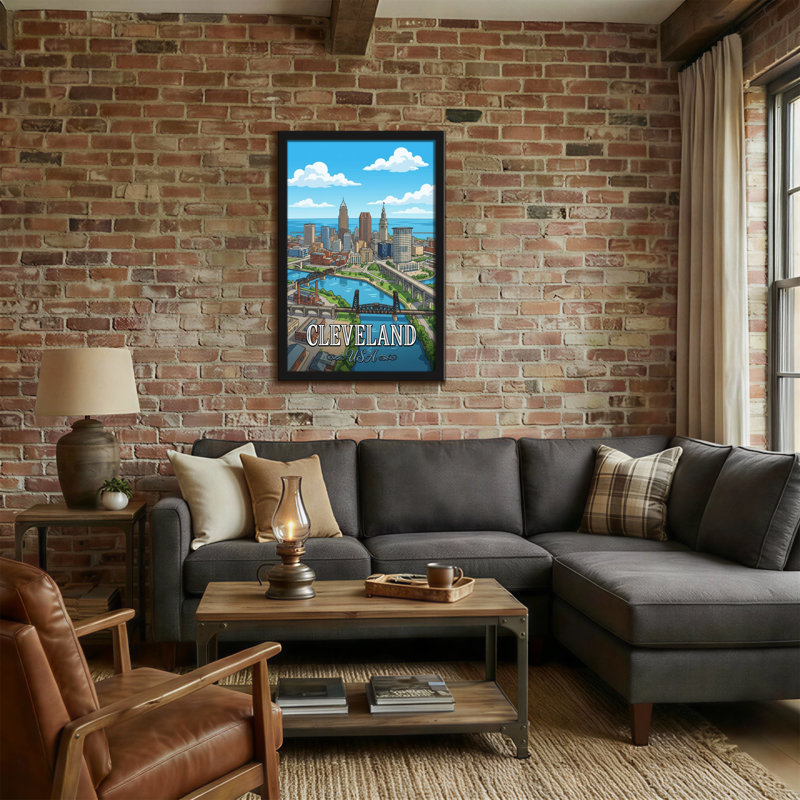 Paysages pittoresques et urbains Cleveland, H 18 po x l 12 po