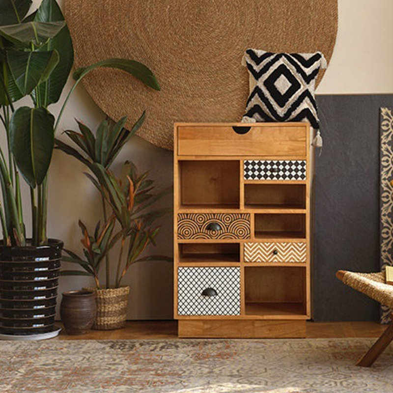 Armoire de rangement de style tiroir médiéval