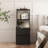 Bedside Tables with Storage Cabinet and Charging Station-1620852760