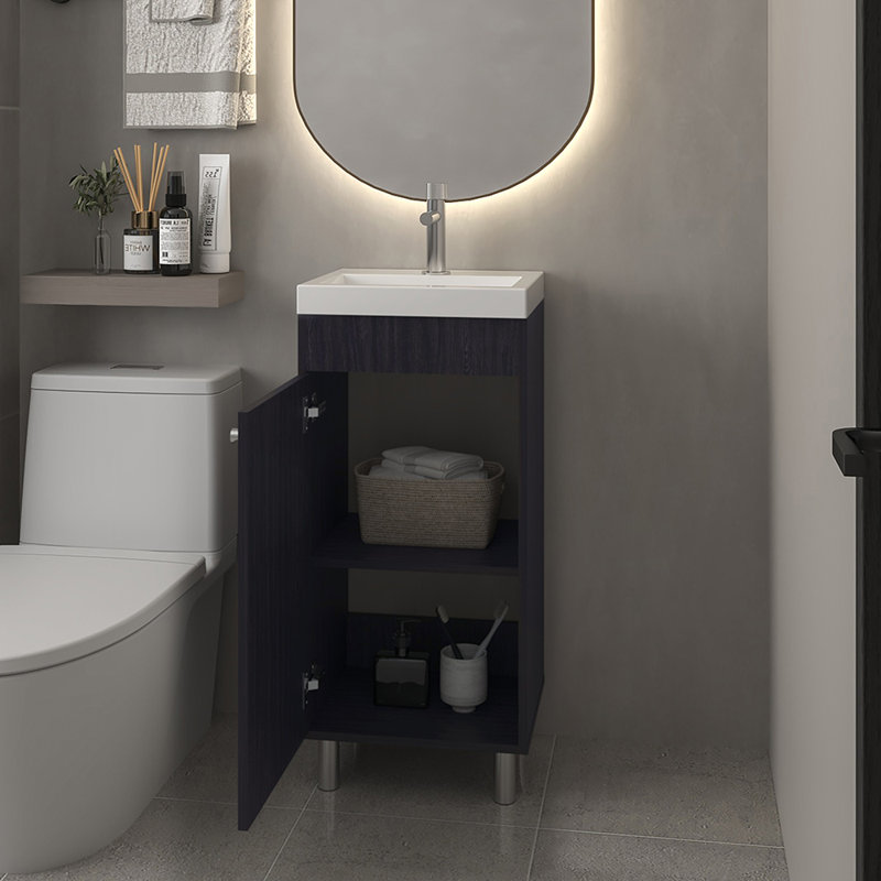 Lavabo de meuble-lavabo Waterford, Noir