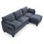 Canapé de 108 pouces, canapé 3 places avec repose-pieds autoportant et port USB-129443131