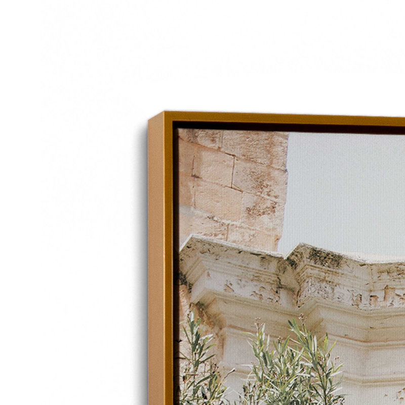 Impression sur toile Secret Garden Gate, H 18,75 po x l 12,75 po x P 1,75 po, Cadre flottant or poli