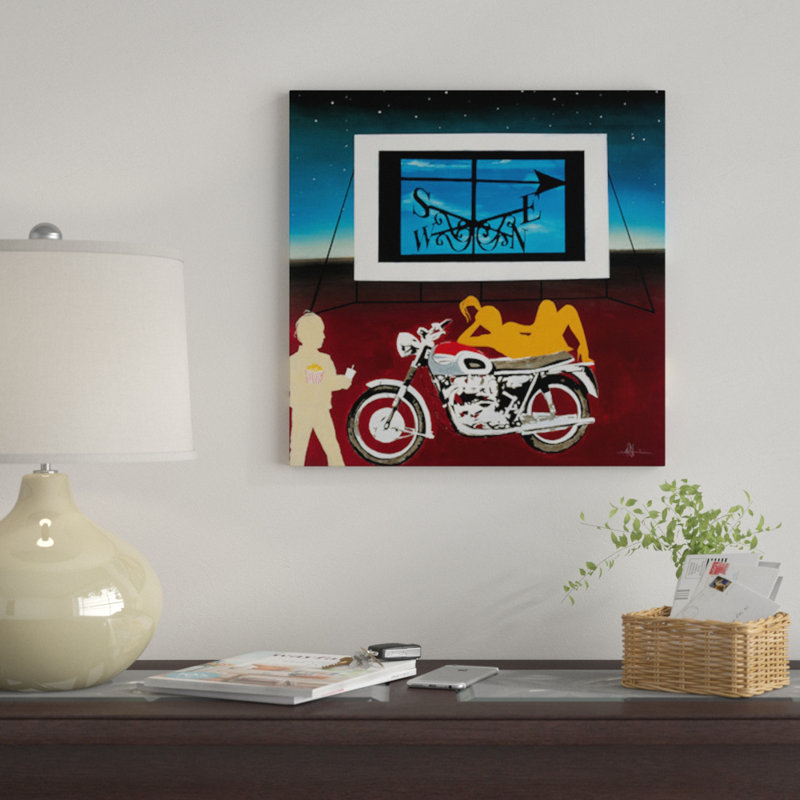 « watching where we is va », reproduction d’impression sur toile, H 12 po x l 12 po x P 1,5 po, Toile tendue, Pas de tapis