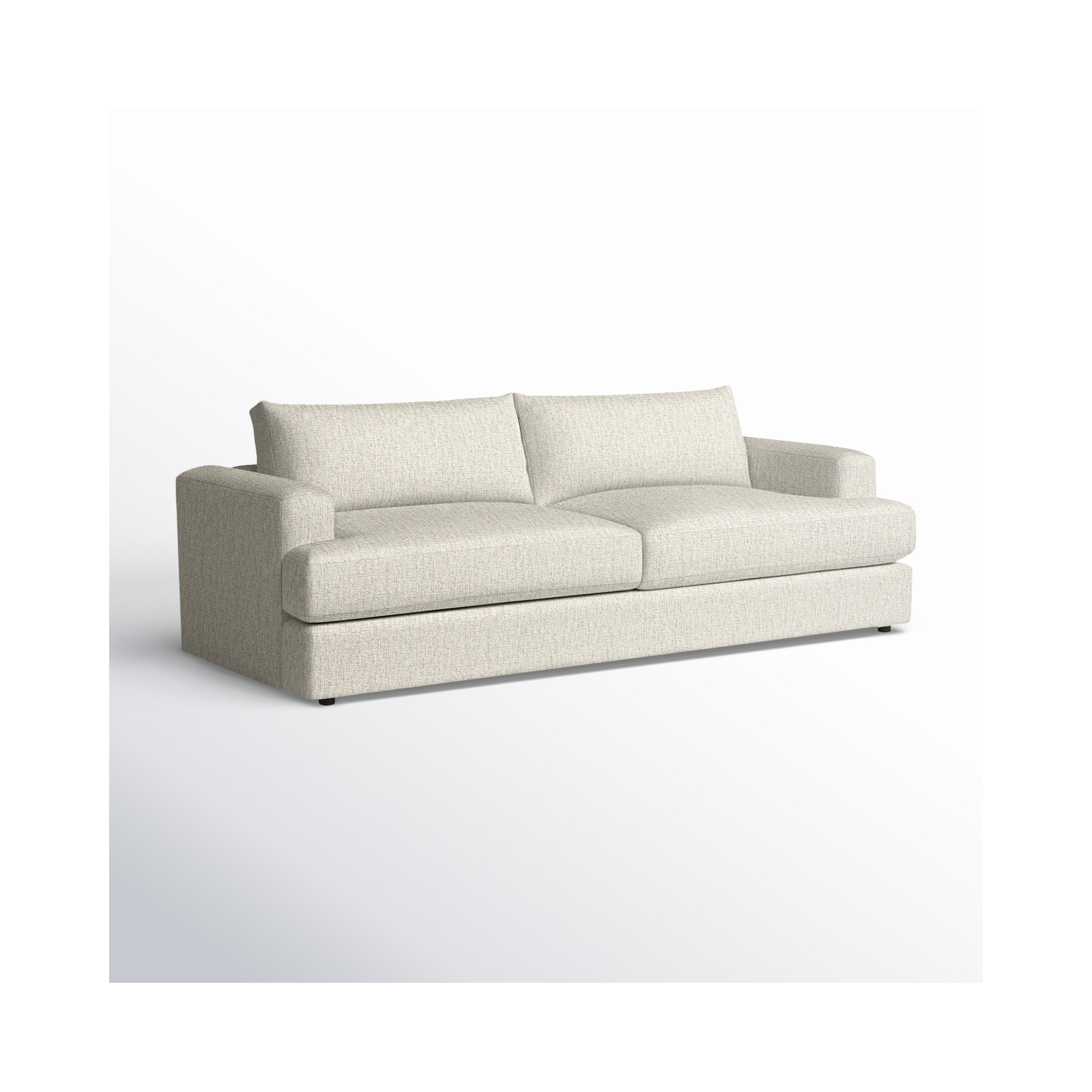 Cayden 96'' Upholstered Sofa, Nomad Snow Crypton® Chenille